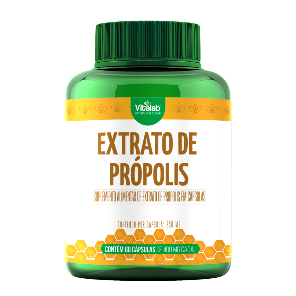 Suplemento alimentar de extrato de própolis em cápsulas Vitalab